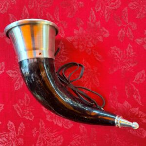 Combination Drinking & Blowing Horn - Plain with Aluminum Rim