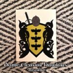 Misprint Dame Eleanor Hawkins Raven of Kent Crest Sticker